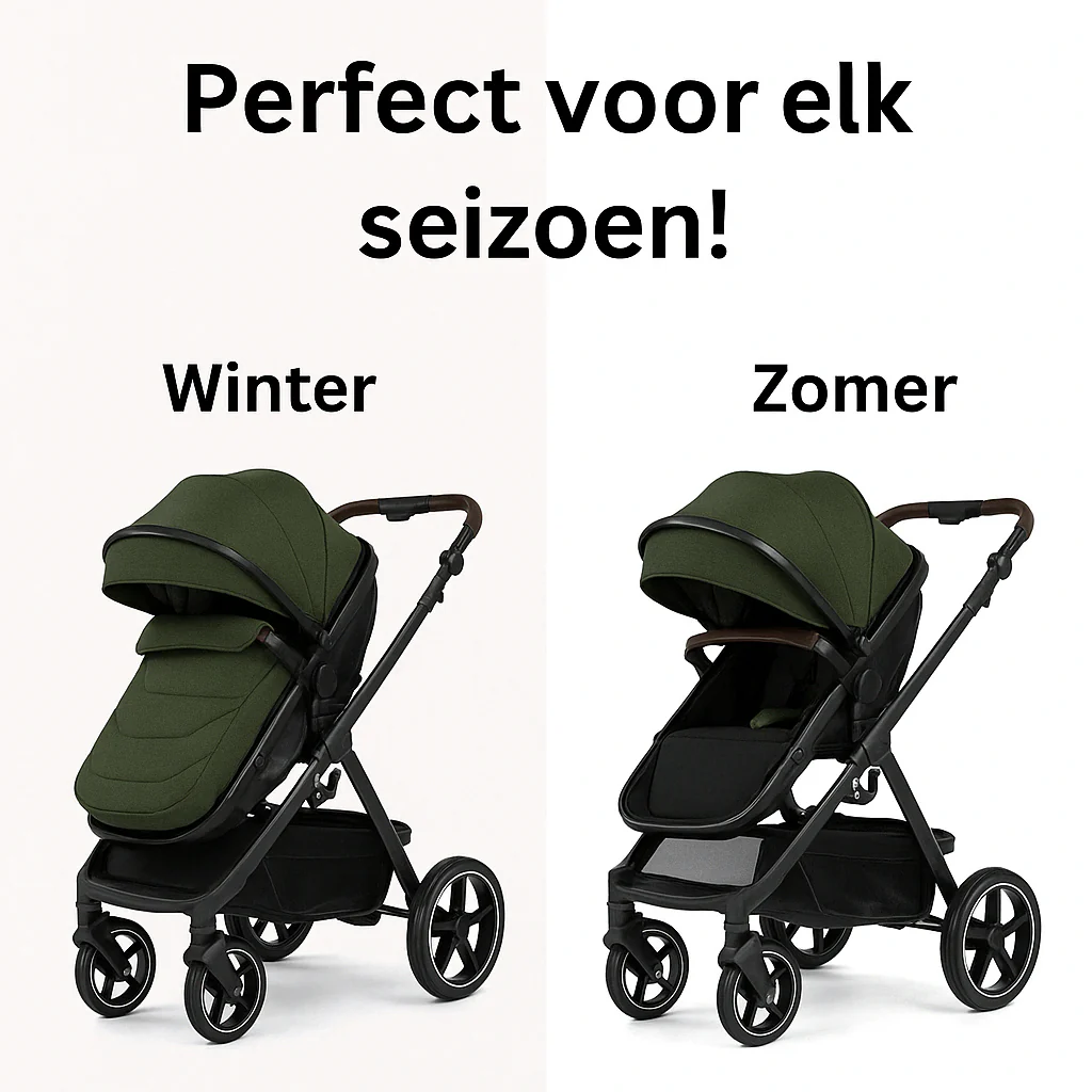 Twinky 4-in-1 Kinderwagen - Army Green - Image 3