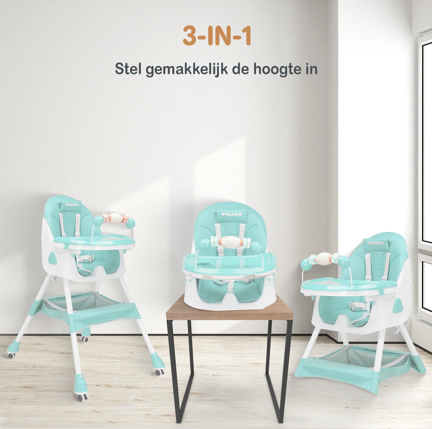 {UITVERKOCHT} Twinky® Kinderstoel MAXI - Blauw - Image 4