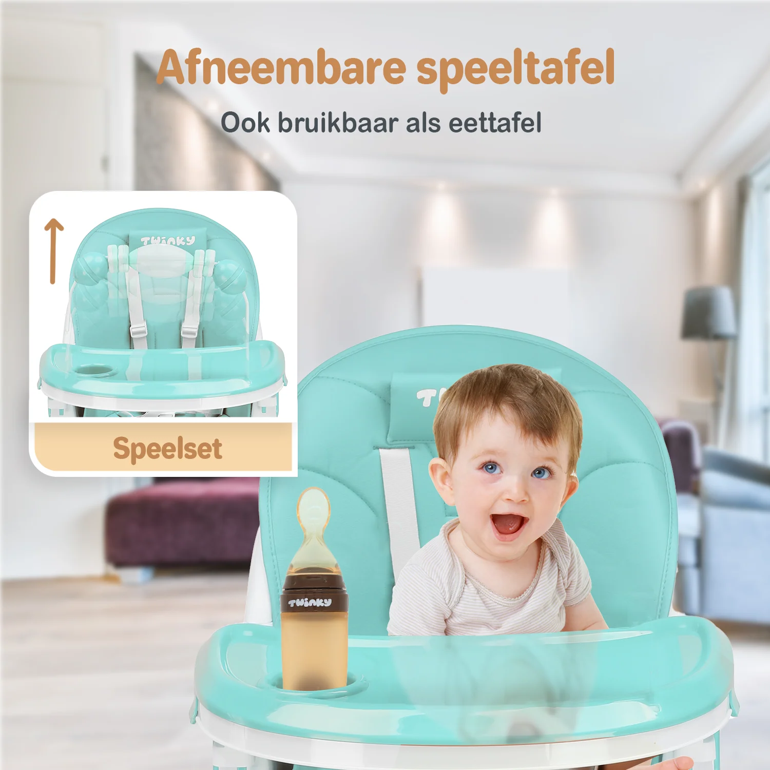 {UITVERKOCHT} Twinky® Kinderstoel MAXI - Blauw - Image 8