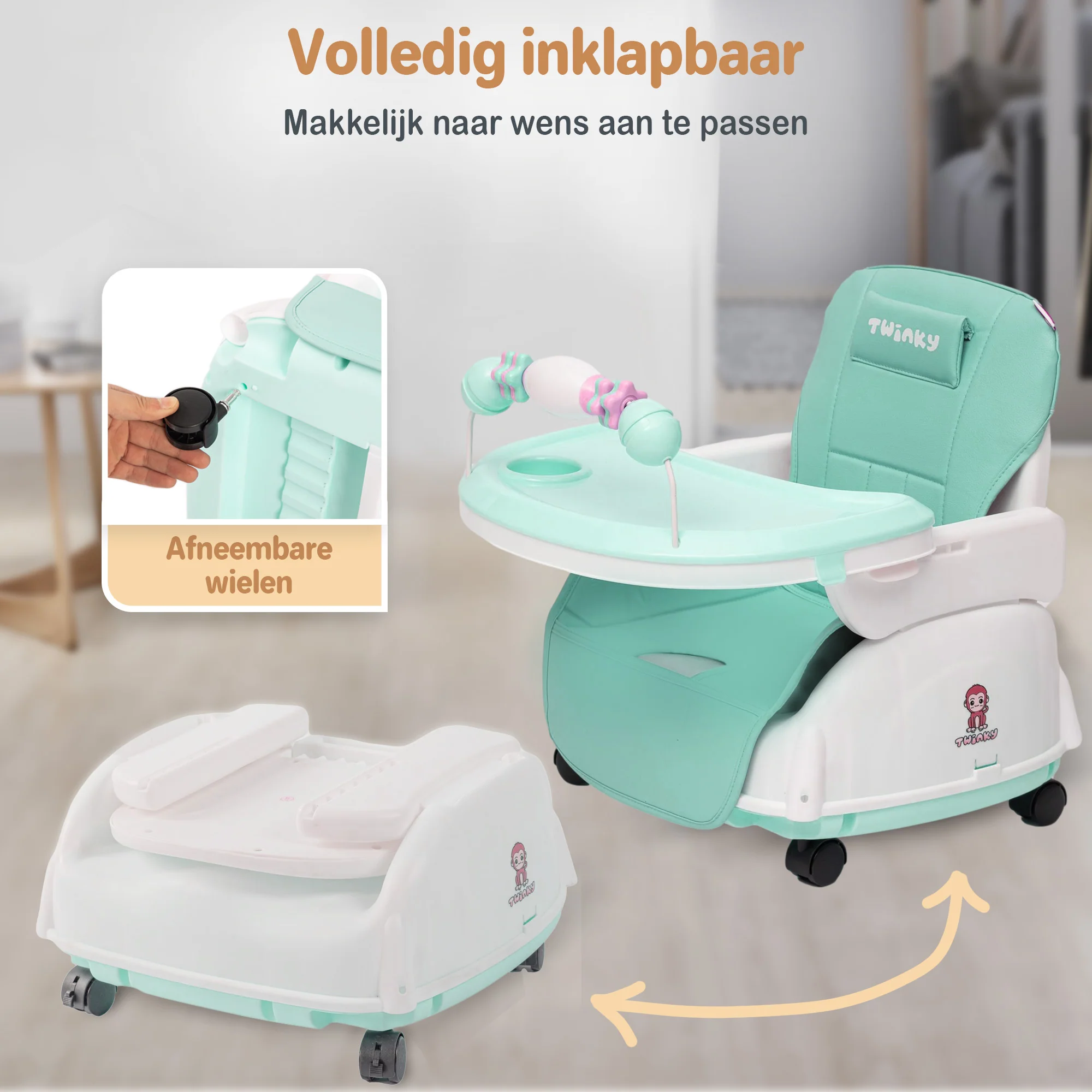 Twinky Kinderstoel - Mint Groen - Image 7