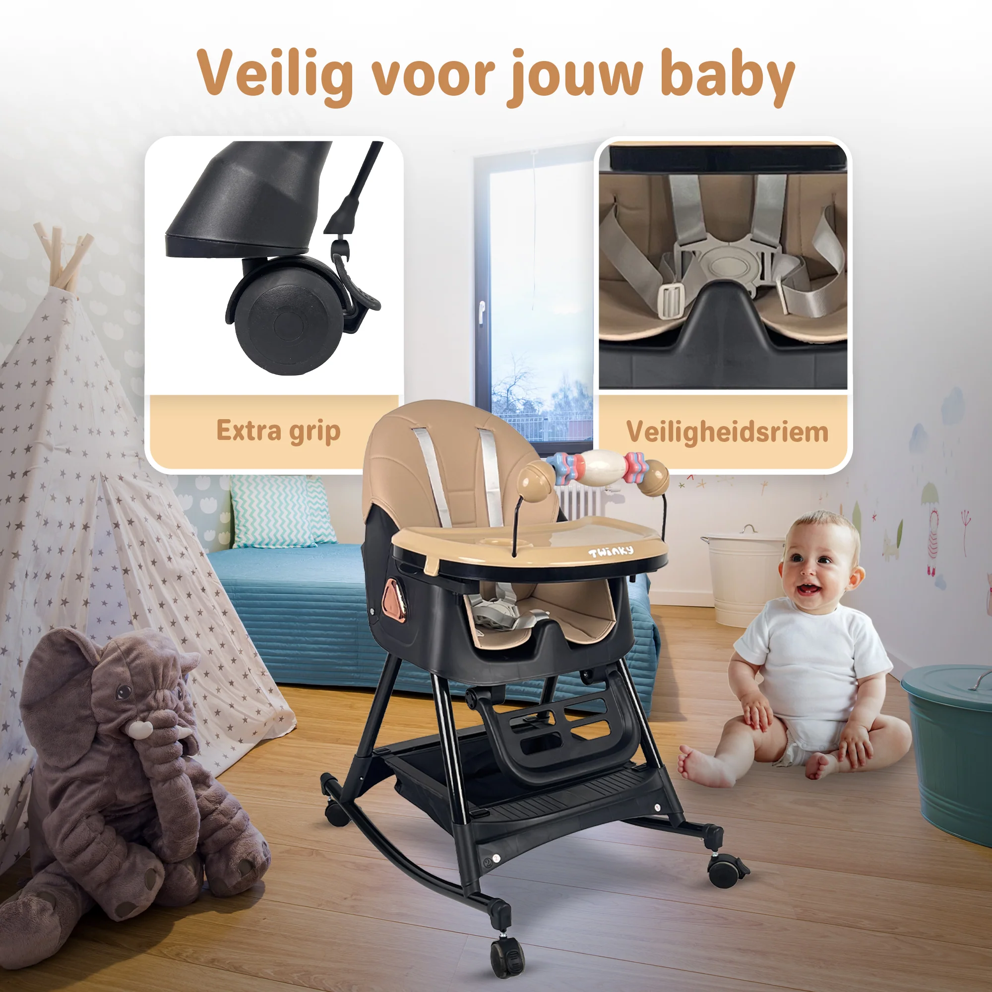Twinky Kinderstoel SWING - Image 4