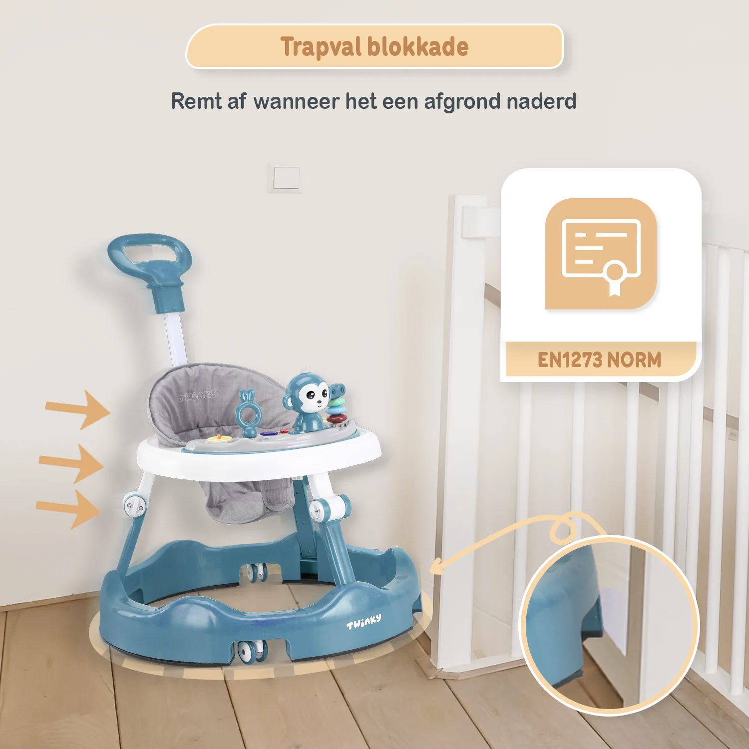 Twinky Babywalker - Loopstoel Azur - Image 10