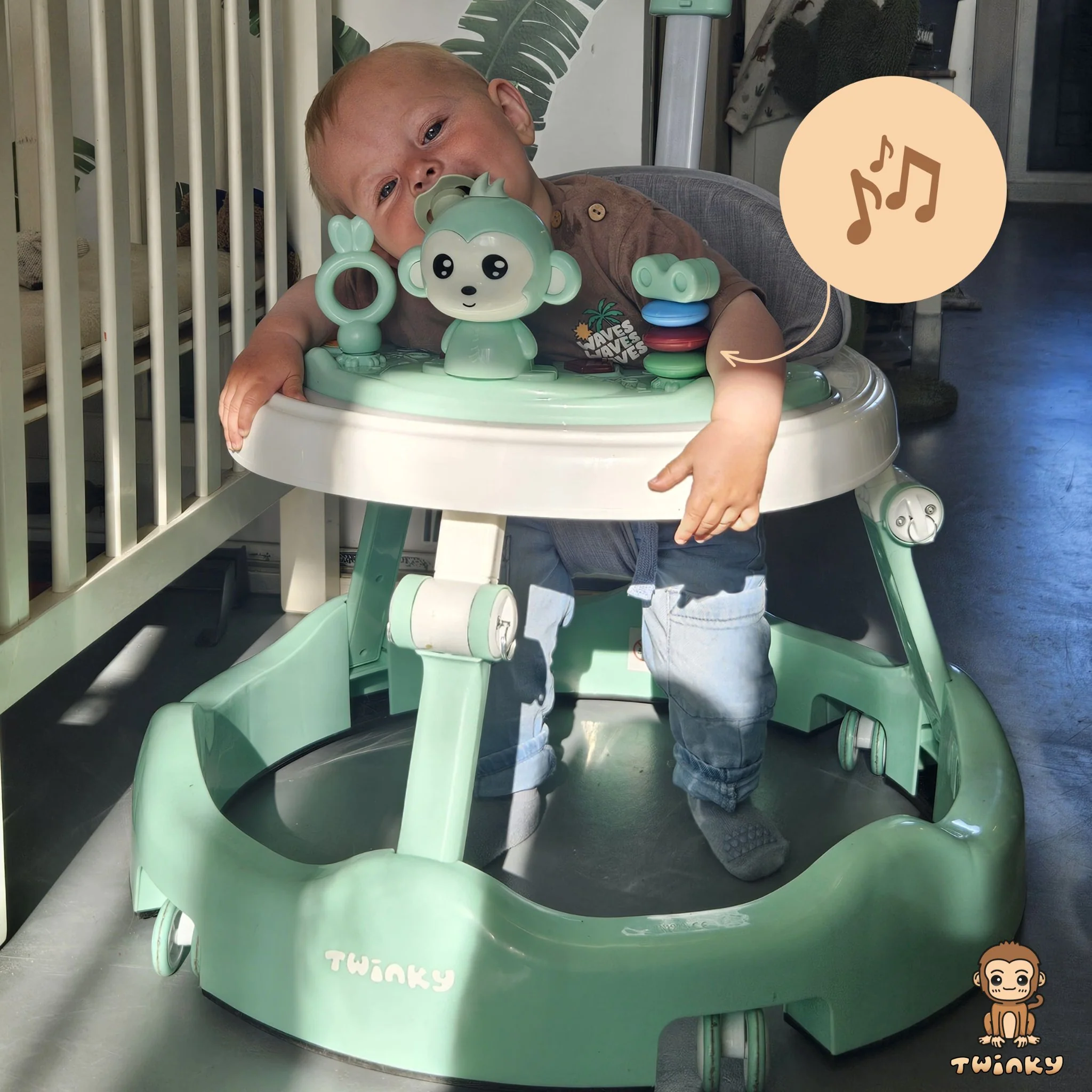 Twinky Babywalker - Loopstoel Azur - Image 12